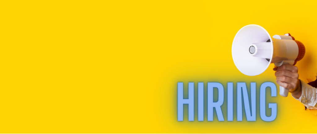 Hiring Banner with a Yellow Background
