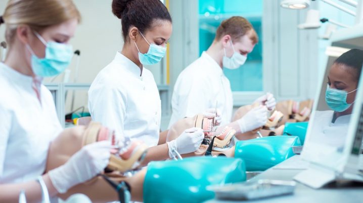 Group of People working in a dental hospital